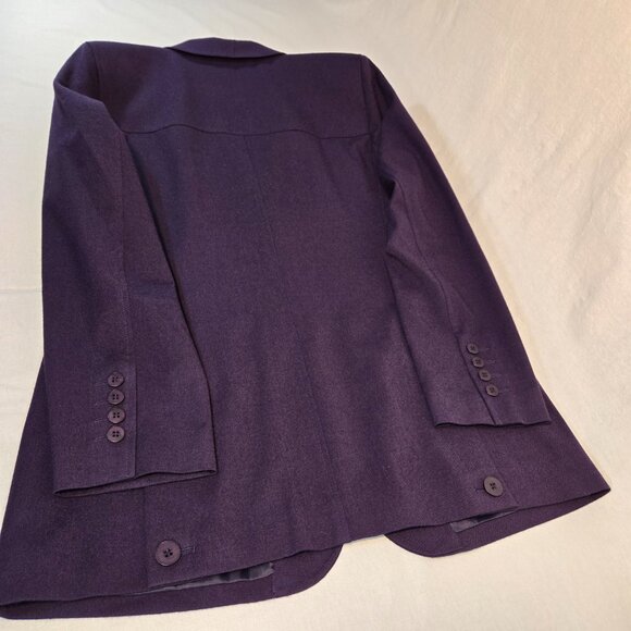 Vintage HARVE BENARD Old Money Preppy Purple Wool Blazer Jacket Size 10 LIKE NEW - Picture 4 of 16